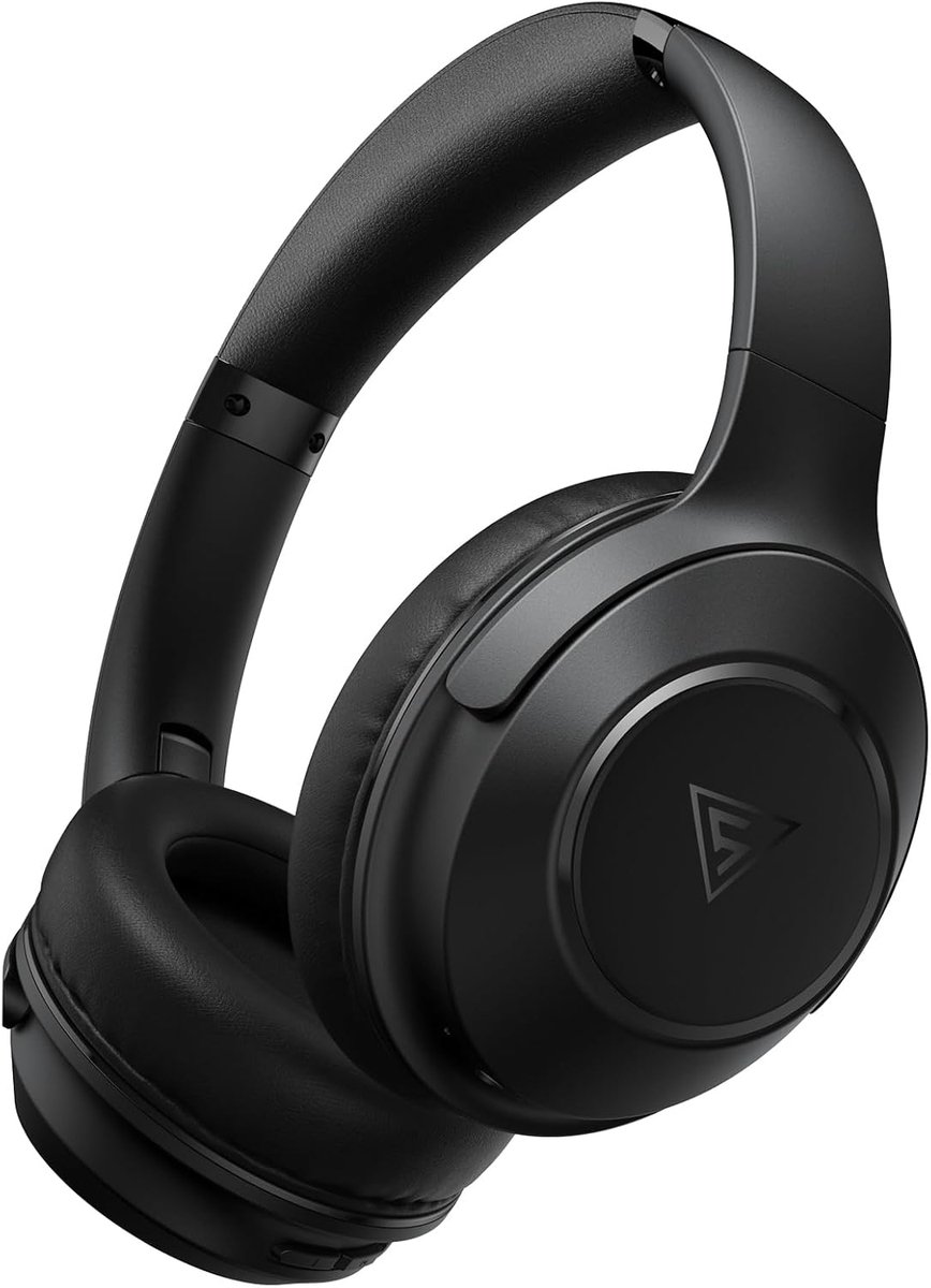 SnelShoppen - Draadloze Bluetooth 5.3 Hoofdtelefoon met 3 EQ Modes, 70 uur Speeltijd, Zachte Earpads, Stereo Geluid, HiFi Microfoon voor Werken, Reize