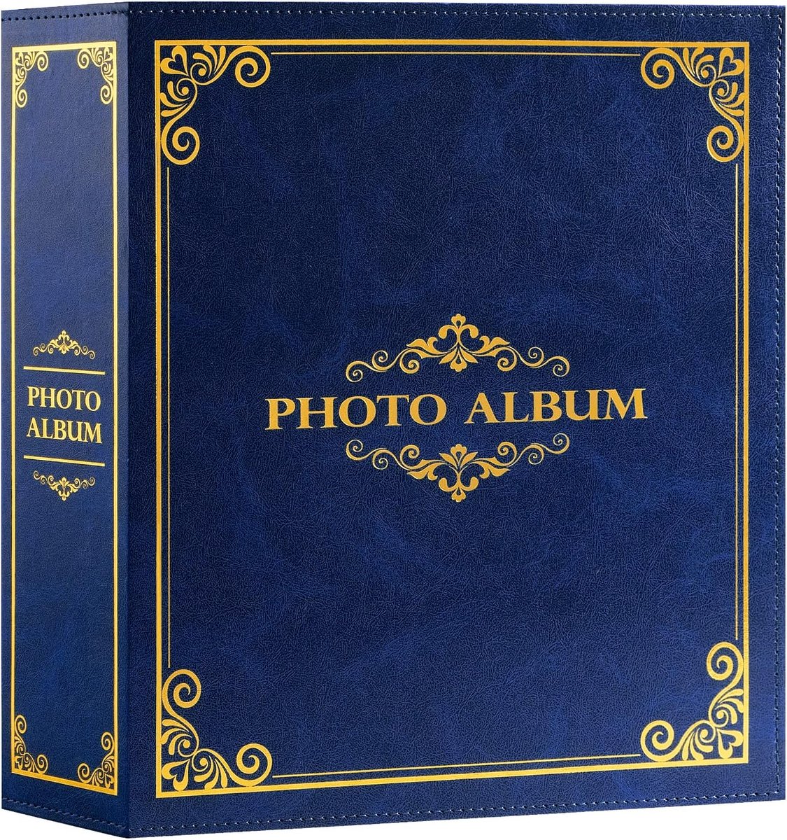 SnelShoppen - 6x4 Foto Album voor 1000 Foto's, Traditioneel Klassiek, Leerachtige Afwerking, 100 Bladen, Blauw, Ideaal voor Feesten, Herinneringen en