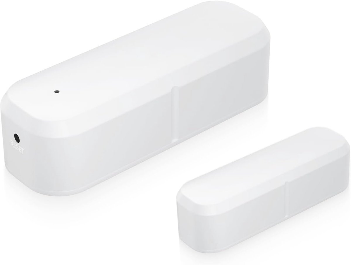 SnelShoppen - Slimme Magnetische Deursensor - ZigBee Deur- en Raamdetectiealarm - Tuya Life/Smart Life Compatibel - Realtime Meldingen - Instelbaar Vo