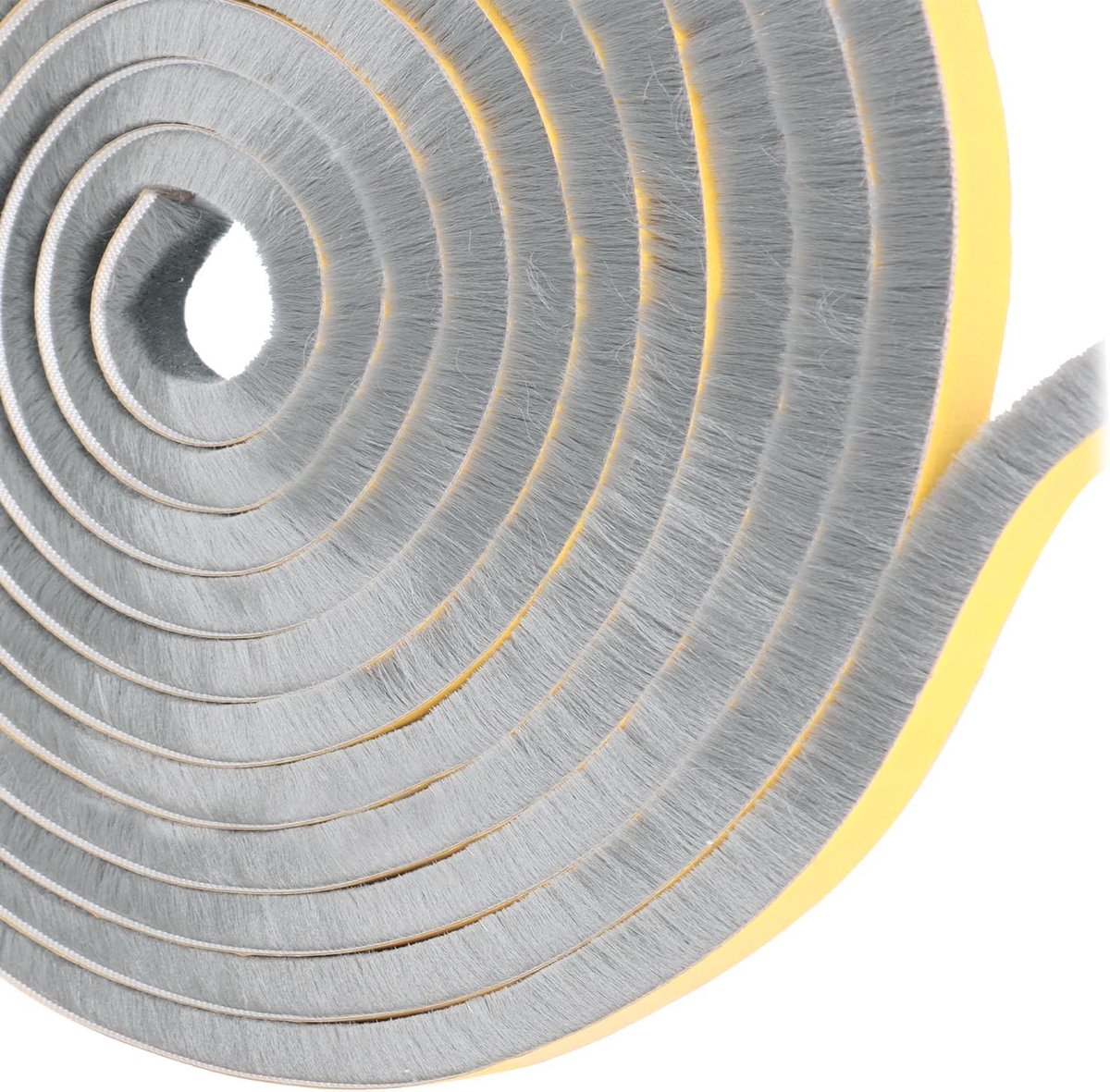 SnelShoppen - Borstelafdichting Zelfklevend 9 mm x 23 mm - Deurborstelafdichting voor Rolluiken, Schuifdeuren en Raam - Insectenbescherming, Afdichtin