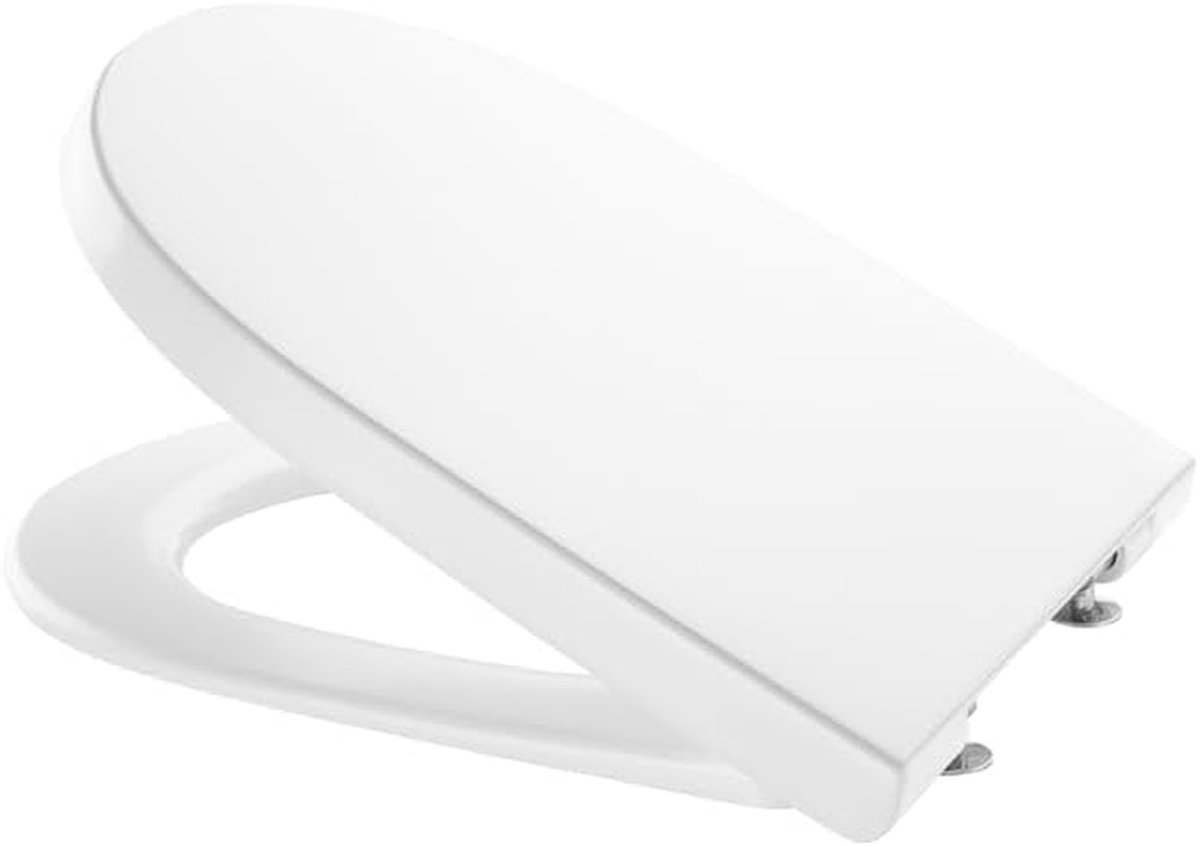 Toiletbril - WC Deksel - Badkamer Vernieuwen - Softclose Sluiting - Compact Rond - Verstelbaar