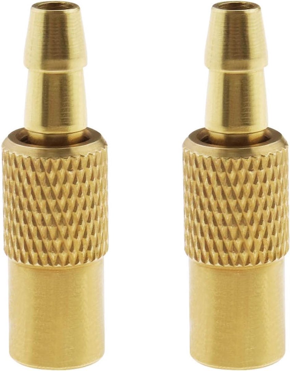 SnelShoppen - 2Pcs Band Inflator Valve Connector Vervanging Auto Luchtpomp Chuck Clip - Messing Bandenpomp Klep Connector voor Auto Klem Band Reparati