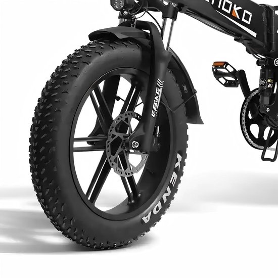 EC20 Opvouwbare Elektrische Fiets - 80km bereik - 250W - 48V 18Ah batterij - met legering achterrek — afbeelding 5