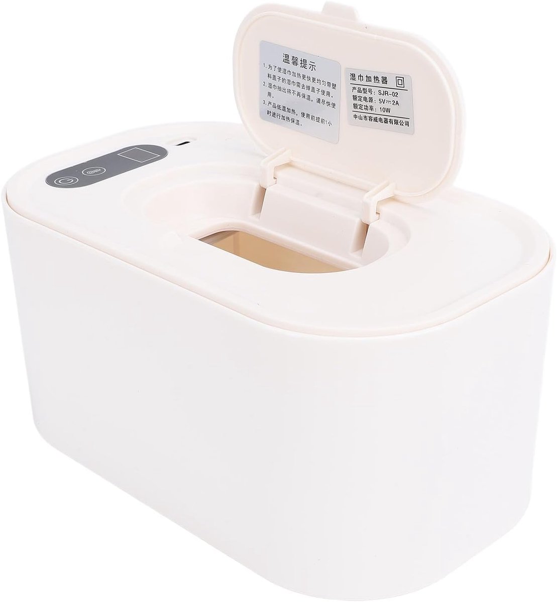 SnelShoppen - Draagbare Wipe Warmer USB-aangedreven Natte Doekjeswarmer Dispenser met Constante Temperatuur, Voedselveilige Materialen, 4 Versnellinge