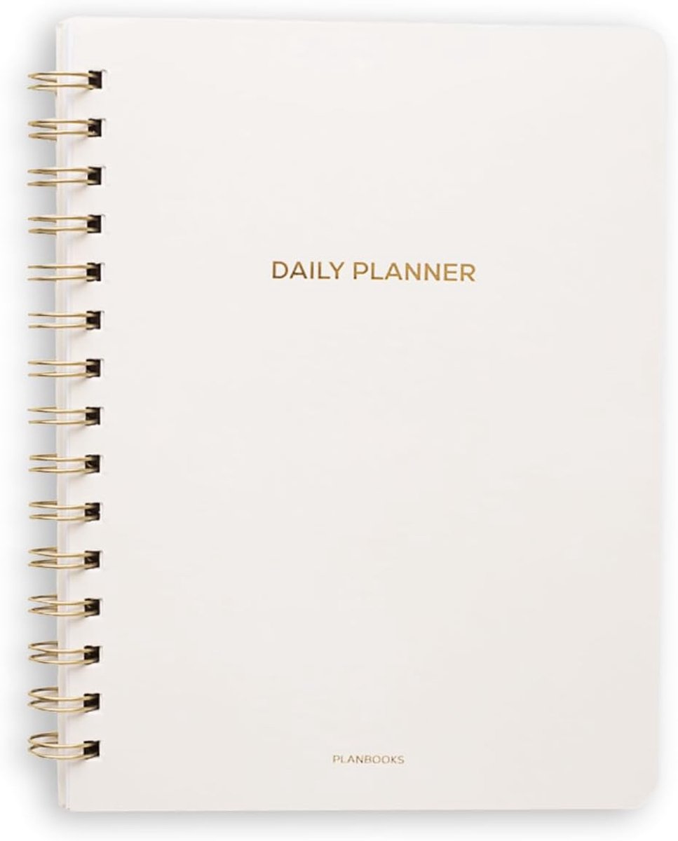 SnelShoppen - A5 Daily Planner, To Do Planner, Organiser, Success Planner, Minimalistisch Design, Handige Ringband, Perfect voor Efficiënt Plannen