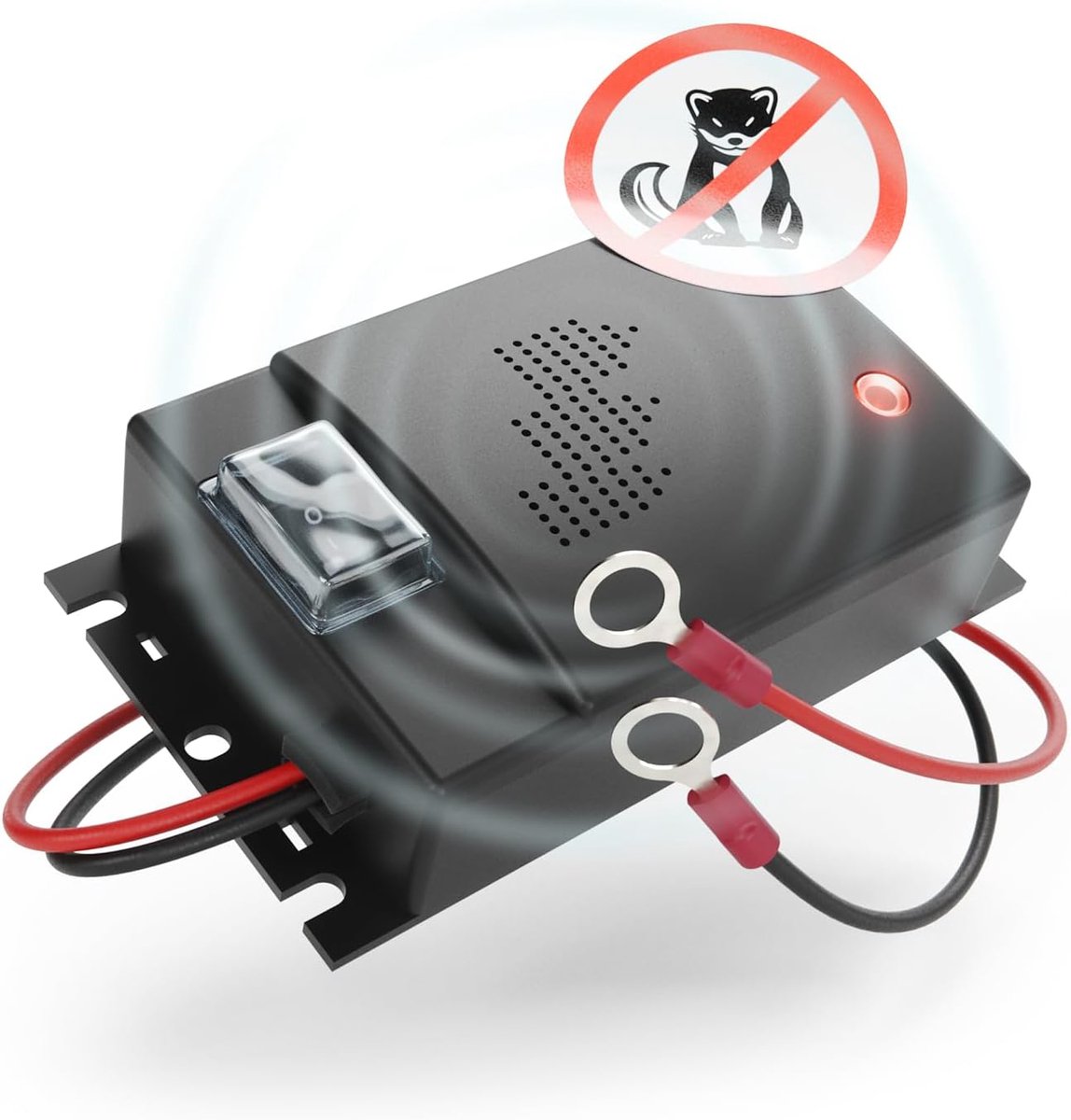 SnelShoppen - Marder repeller auto met 12V aansluiting - Ultrasoon geluid om martens op afstand te houden - Eenvoudige installatie voor motorcompartim