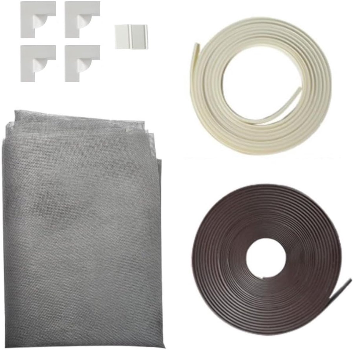 SnelShoppen - Vliegenhor voor Ramen, Insectenbescherming, Magnetisch Raam, Fiberglas, Muggennet, Insectenstop, 120 x 180 cm, Met Magneten, Vlieg gordi