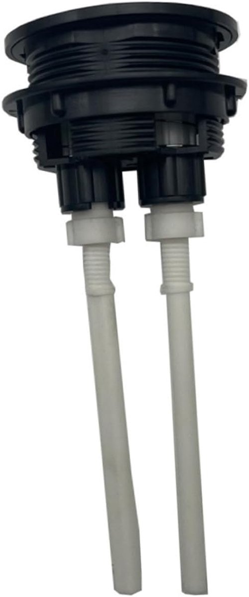 Toiletdrukknop - Dubbele spoelknop - Toilet reparatie - Eenvoudige installatie - 6 x 6 x 6 cm - Chroom