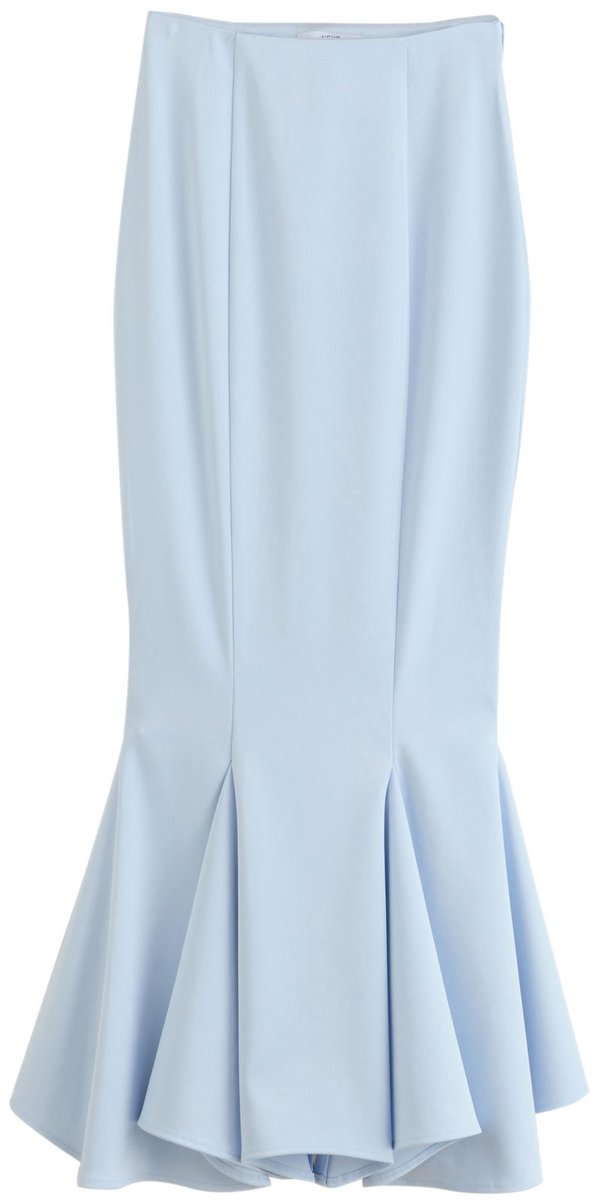 Next - Dames - Satijnen maxi-feestrok - Blauw