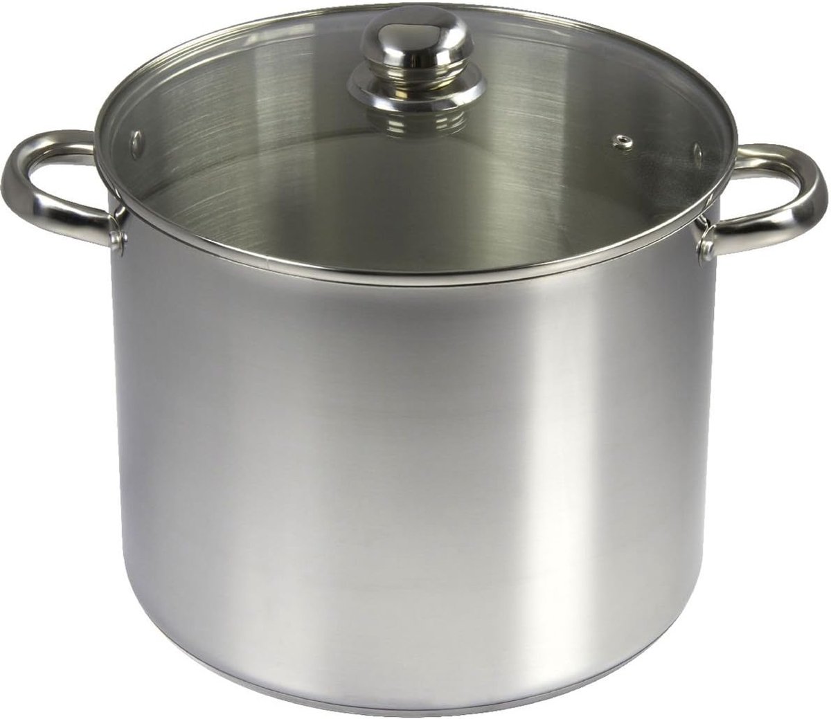 SnelShoppen - Grote Vleespan met Deksel 13.5L, Ø28 cm, RVS, Roze, Inox, Ideaal voor Koken, Bakken, Grillen, Keuken, Feest, Gezinnen