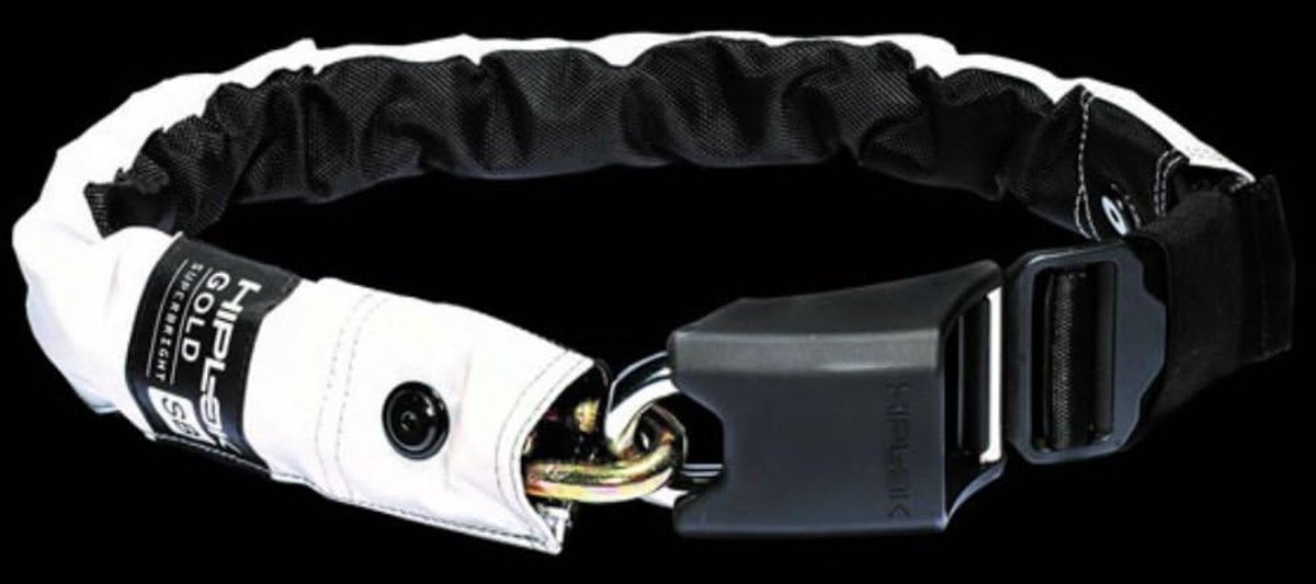 SnelShoppen - Hiplok Fiets Slot Goud Diefstalbescherming - Draagbare Kettingslot 10 mm Hardened RVS Schakels - 12 mm Schakel voor Maximale Veiligheid