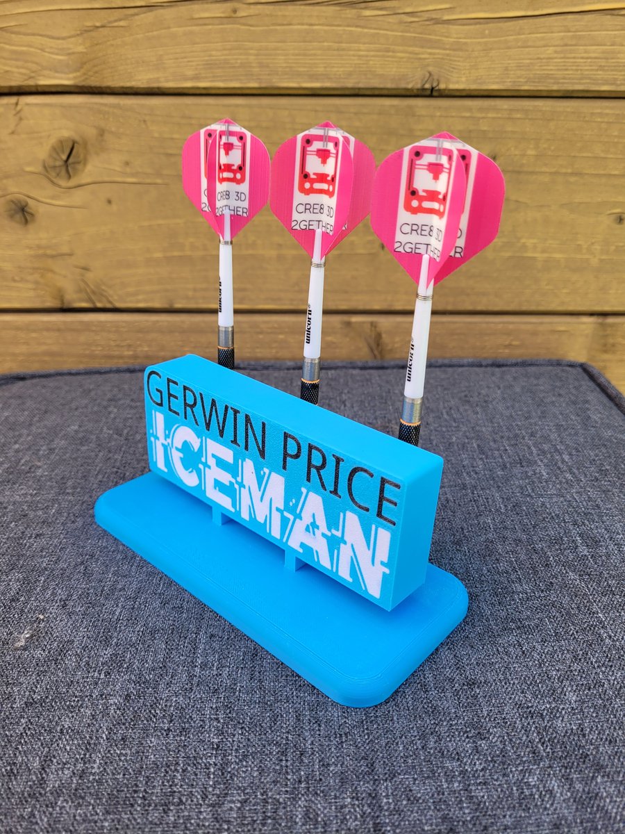 Dartshouder dartpijlen stand Gerwin Price