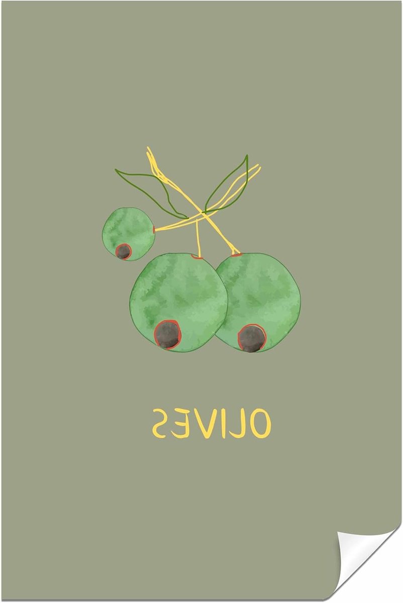 Muurdecoratie Poster - Wanddecoratie Kunst - Huis Verfraaien - Archiefkwaliteit Prints - 46 x 31 cm - Groen