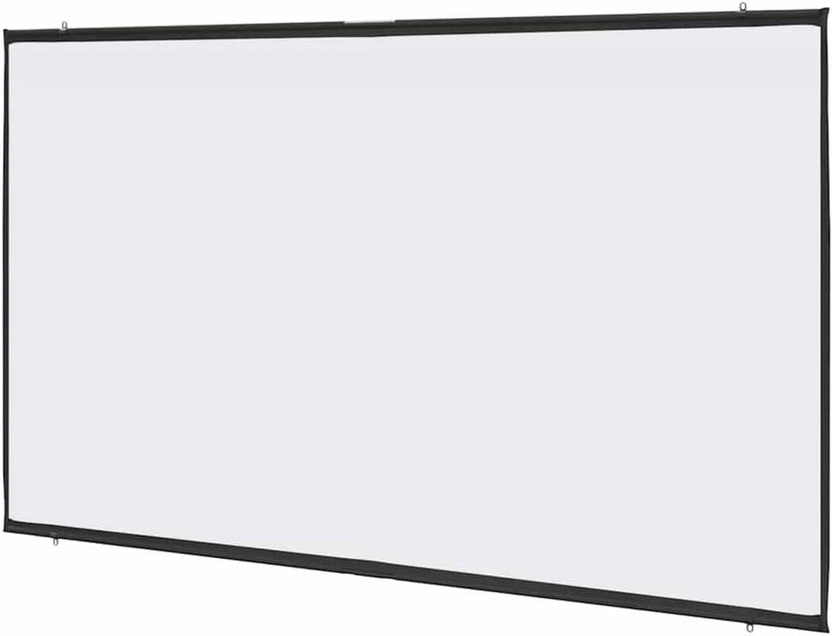 Projectiescherm Wandhangend - Projector Scherm - Thuisbioscoop Presentaties - Mat Scherm - 108 inch 16:9 - Wit