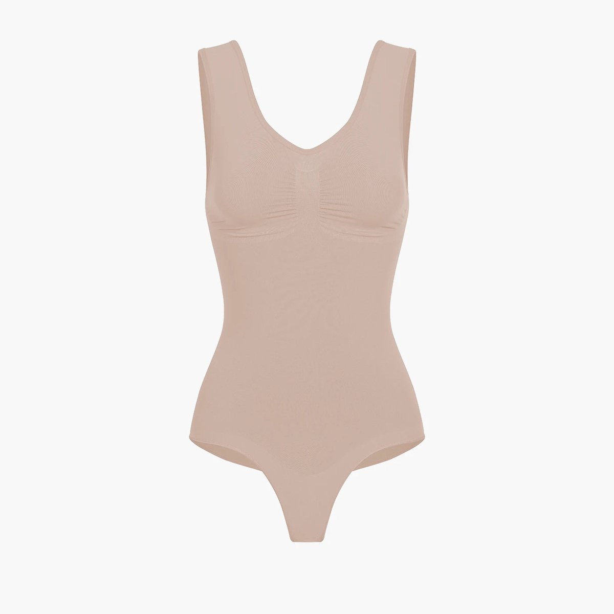 creamyfabrics Creamy Fabrics - Tank Bodysuit Sculpting Shapewear Met String - Ademend - Anti-Zweet - Ultra Zacht - Comfortabel - Sculptend - Perfecte Pasvorm -