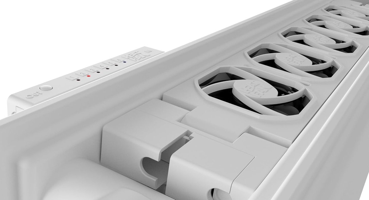SnelShoppen - HeatFan 4 Duo Set - Radiator Ventilator - Smart - Wit - Versnelt Verwarming - Energiezuinig - Snelle Warmteverspreiding - Ideaal voor Th