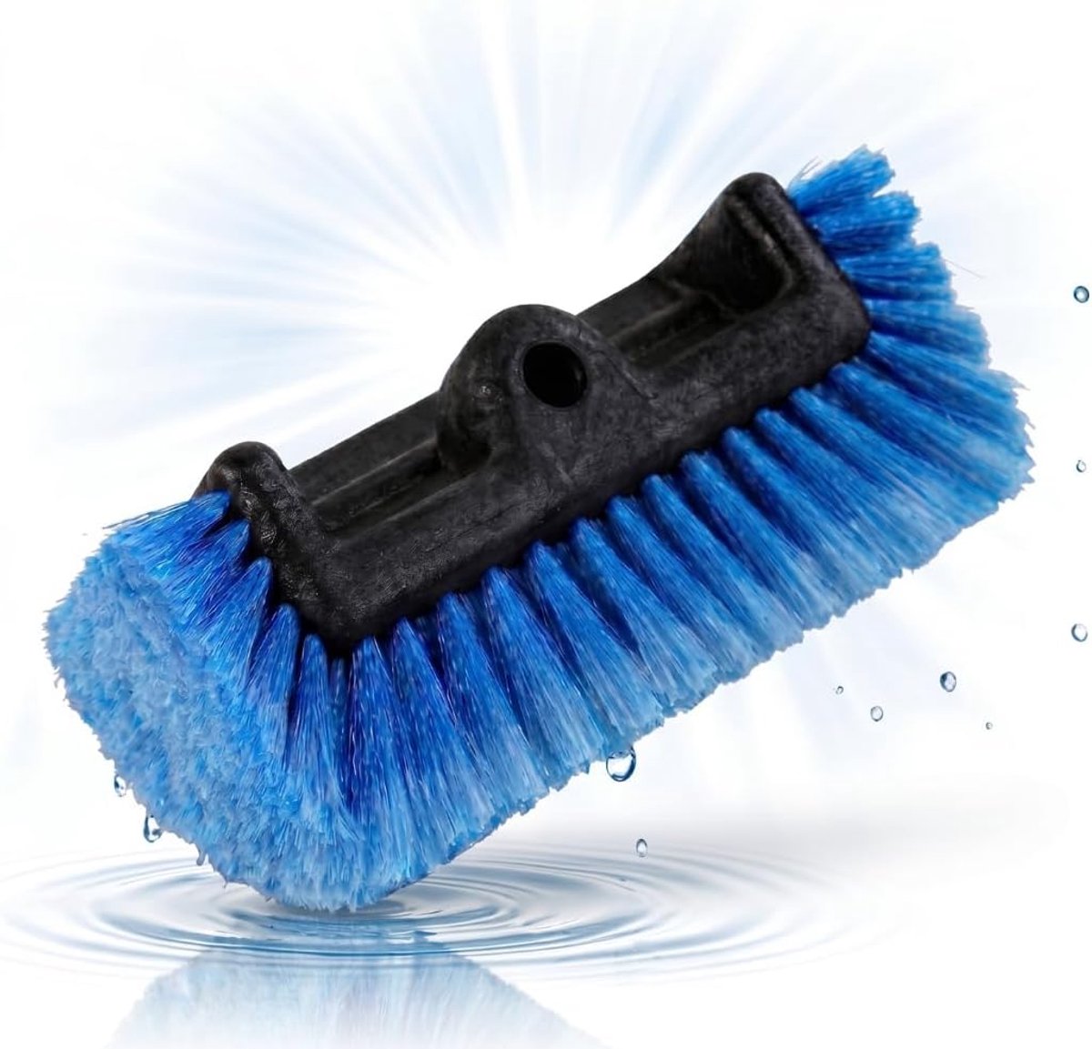 SnelShoppen - Zachte Borstel met Vierzijdige Borstelharen - 25 cm - Krasbestendig en Schokbestendig - Blauw - Perfect voor Huisdieren, Schoonmaak en T