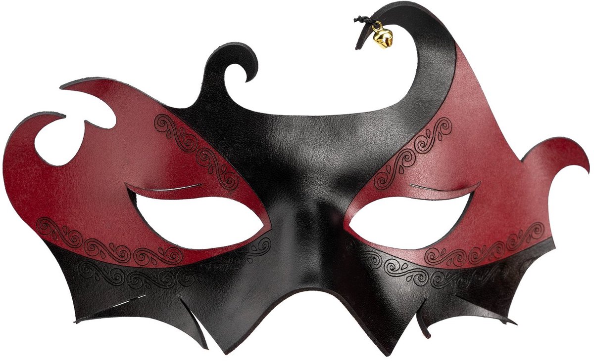 Colombina Drago Venetiaanse Leren Masker