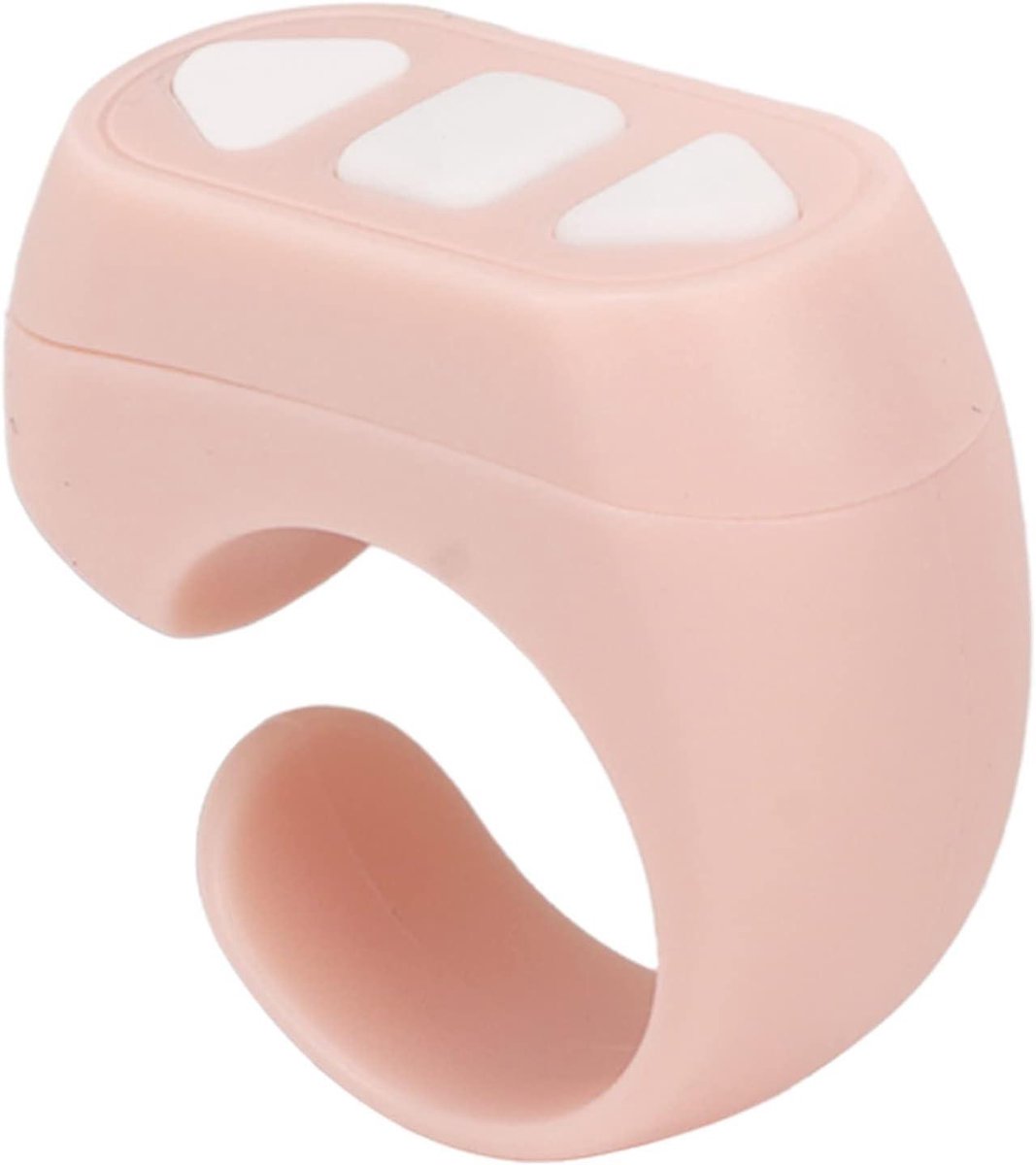 Afstandsbediening Ring - Vinger Scroller - Video's Bedienen - 3 Knoppen Bediening - 10 Meter Bereik - Roze