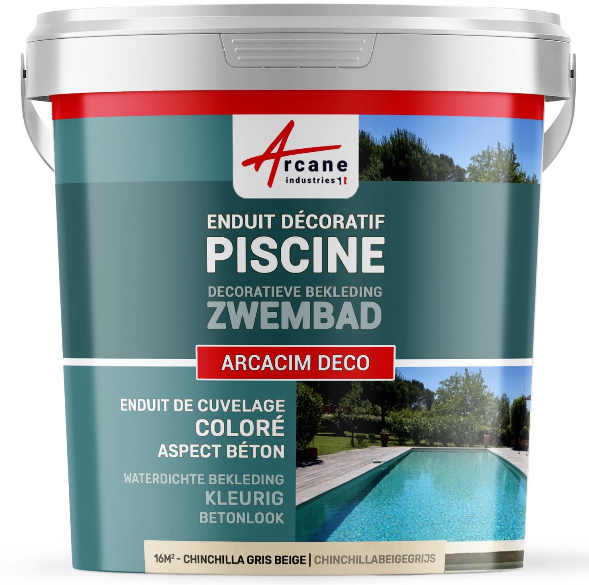 Decoratieve afwerkingscoating voor zwembad: ARCACIM DECO