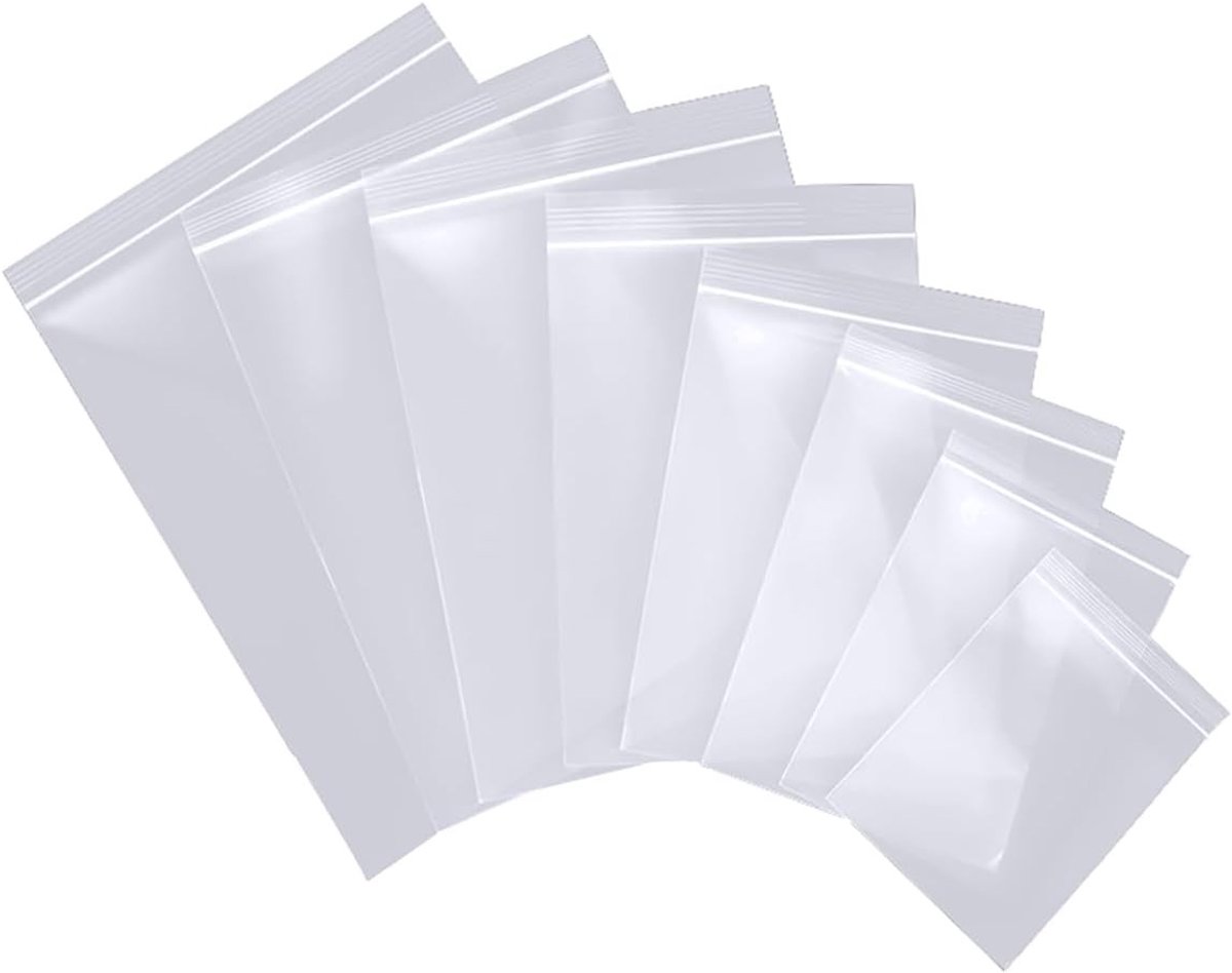 Hersluitbare Plastic Zakken - Transparant - 30 x 40 cm - Duurzame en Luchtdichte Zak - Voor Documenten en Kleding