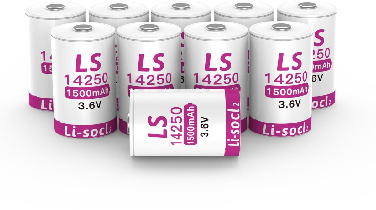 Solidchoice - 14250 Lithium Batterij 1500mAh 3.6V (10 stuks)