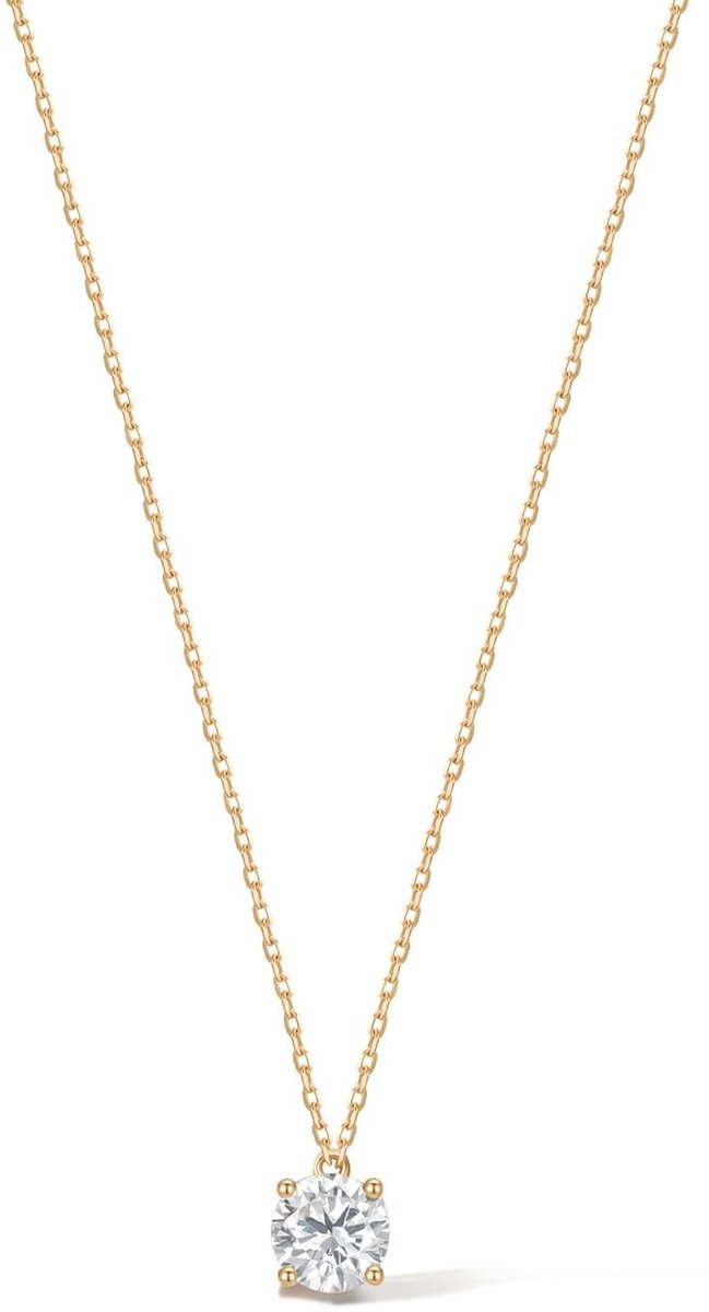 Solidchoice - Elegante Hangketting met Diamant