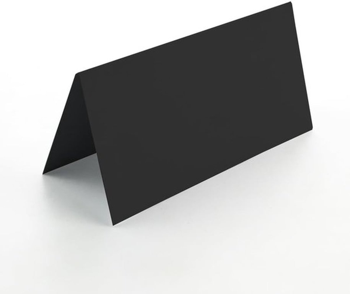 Tafelkaarten 100 stuks - Blanco Plaatskaartjes - Naambordjes - Verjaardagen/Bruiloften - 10 x 5 cm - Hoogwaardig Papier - Plaatskaarten