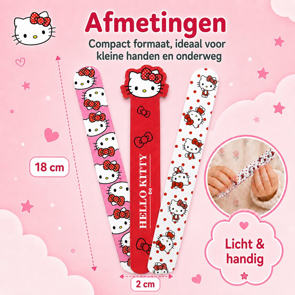 Hello Kitty Nagelvijl Nagelverzorging- 3 Stuks - Manicure Nagel vijl — cadeau in Verzorging - foto 5