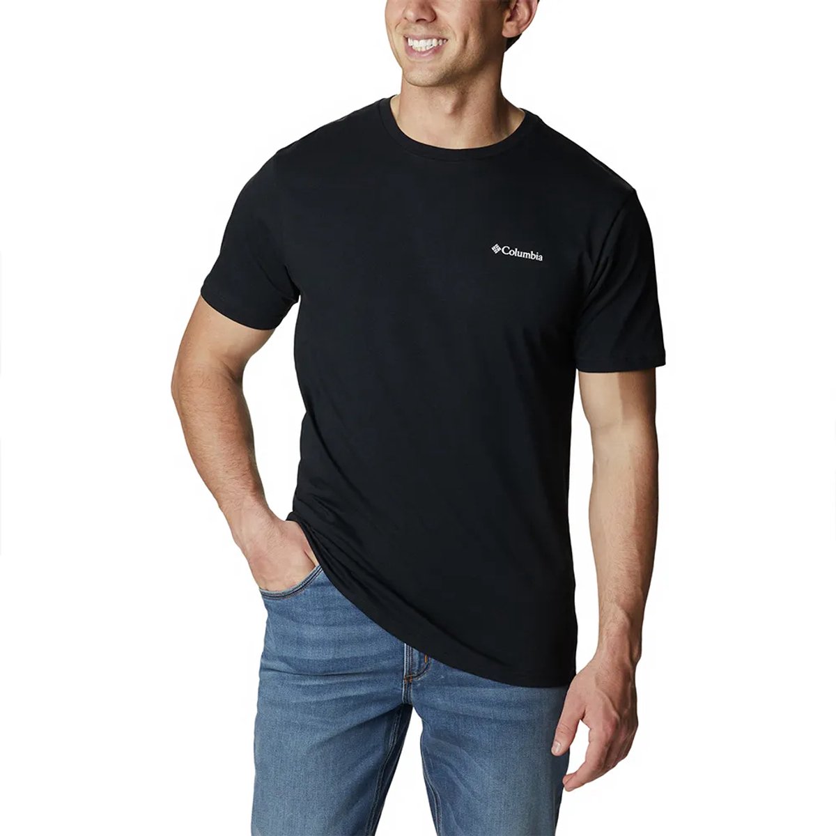 Columbia Barton Springs™ T-shirt Met Korte Mouwen Zwart S Man