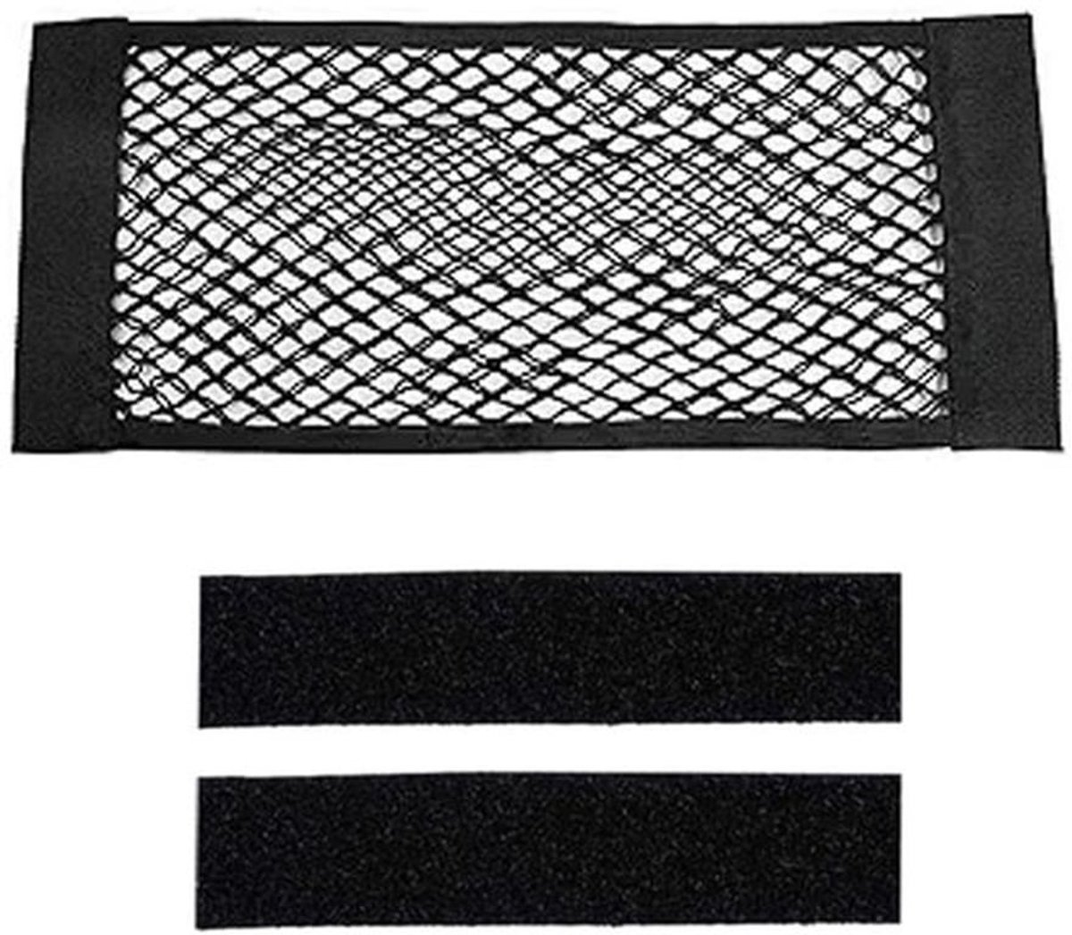 Kofferbaknet Heavy Duty - Opbergnet Auto - Kofferbaknet met Klittenbandsluiting - 2 Stuks - Duurzaam Nylon - 60 x 25 cm