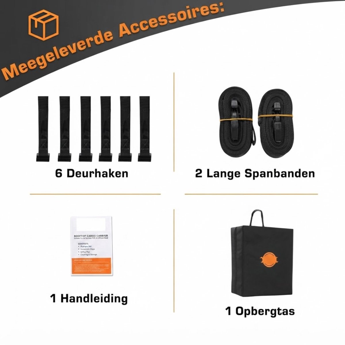 Lìon® Dakkoffer - Auto Dakkoffer - Dakkoffer met Dakdragers - Zwart - 130cm x 100cm x 43cm