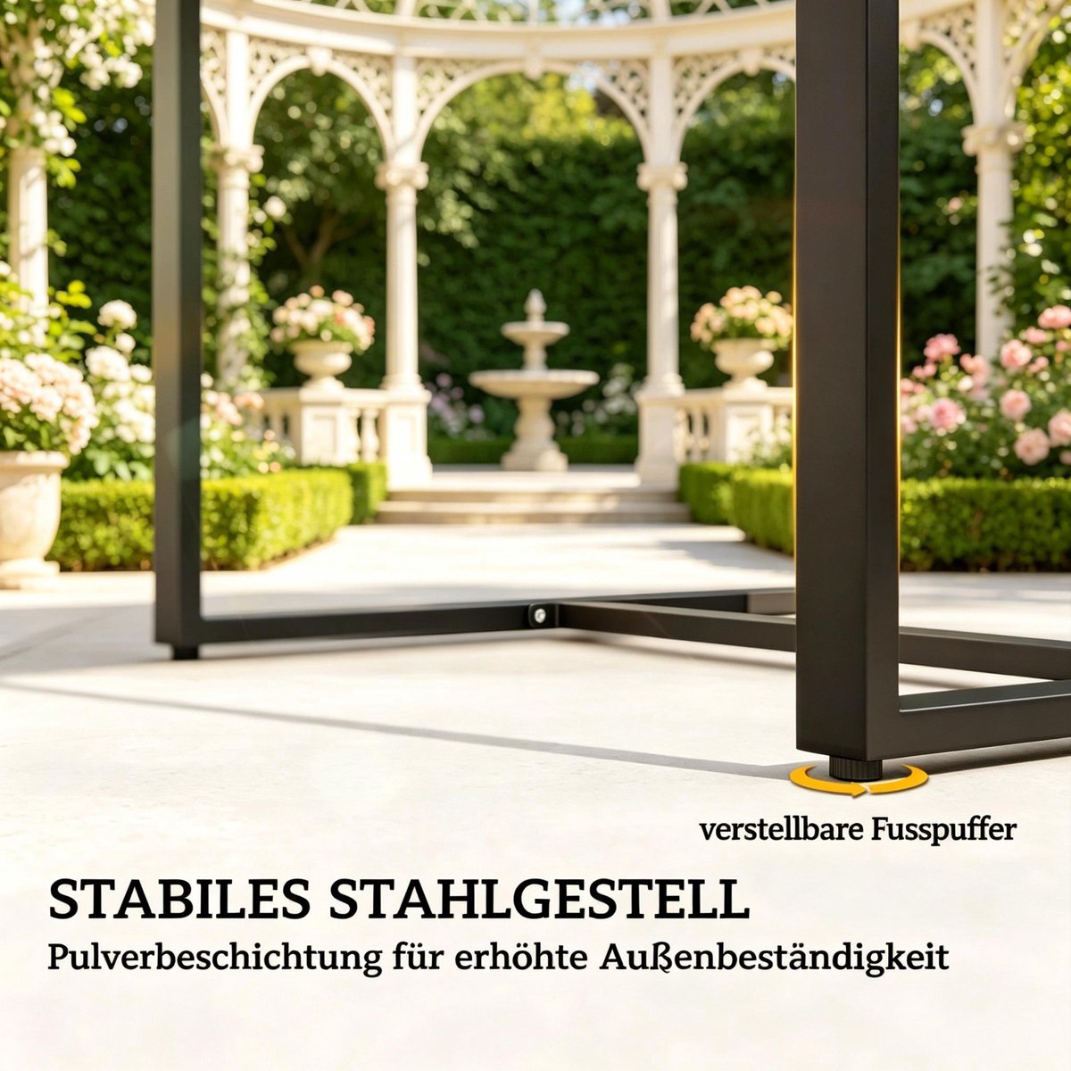 Tuinmeubelset Vintage Balkonmeubels Klein balkon met 2 kussens en een glazen tafel