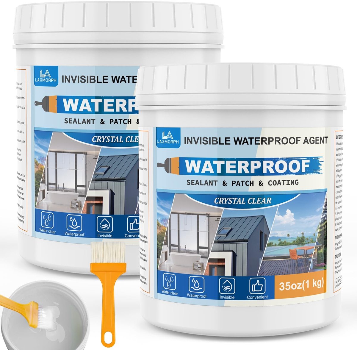 Solidchoice - 2kg Transparante Waterdichte Coating voor Binnen en Buiten