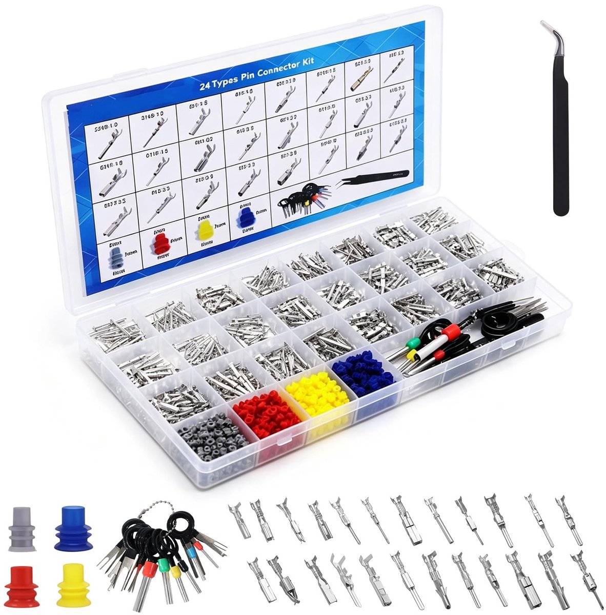 Solidchoice - 899 Stuks Connectorpennen Kit voor Auto en Motor