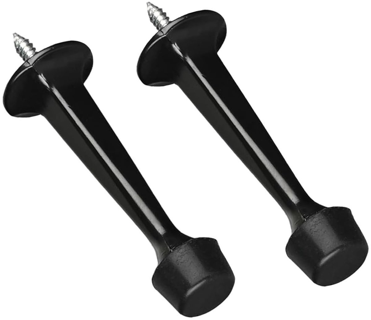 Solidchoice - Zinklegering Wandgemonteerde Deurstopper met Rubberen Bufferbumper