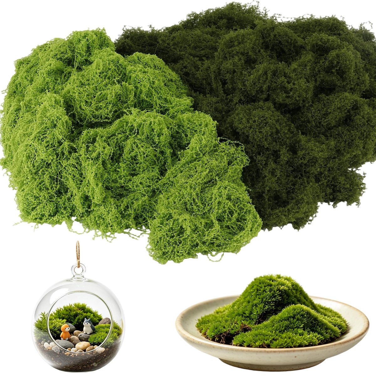 Solidchoice - Kunstmatige Groendecoratie met Tweekleurige Mos voor Creatieve Projecten