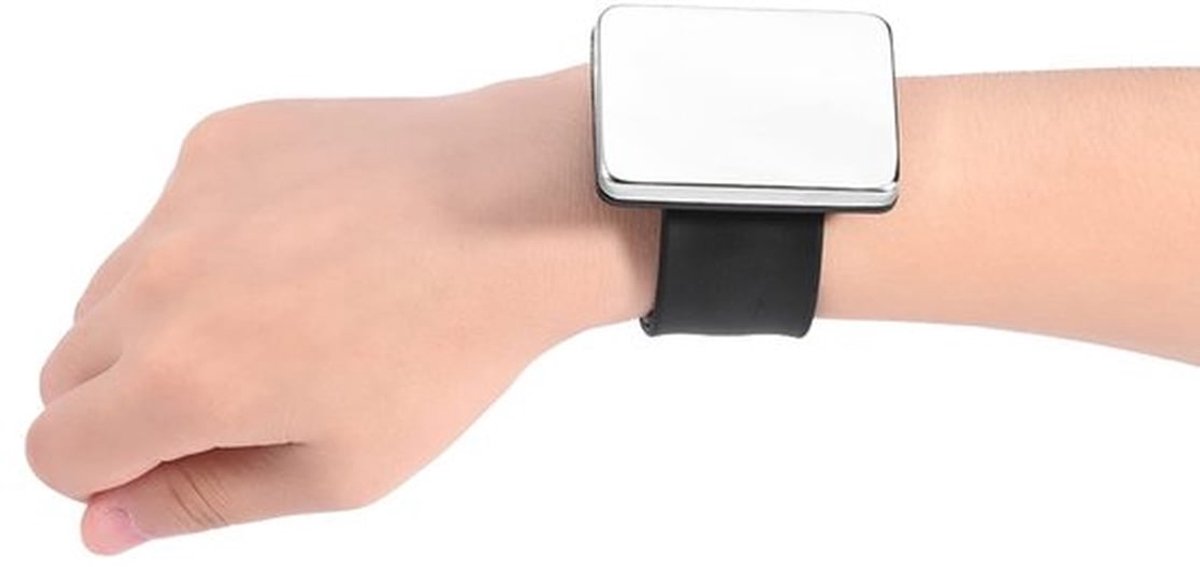 Haargelarmband Magnetisch - Polsband Rubber - Verstelbaar - Kappersaccessoire - Zwart - Comfortabel Draagbaar - Haarklem