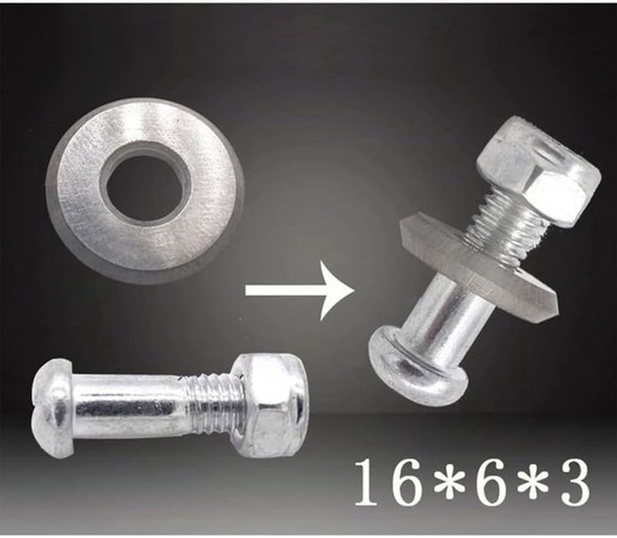 Snijwielen 2 Stuks - Keramische Snijwielen - Schroevenset - Legering - 16 x 6 x 3 mm - Hoogwaardige Duurzaamheid - Snijwiel