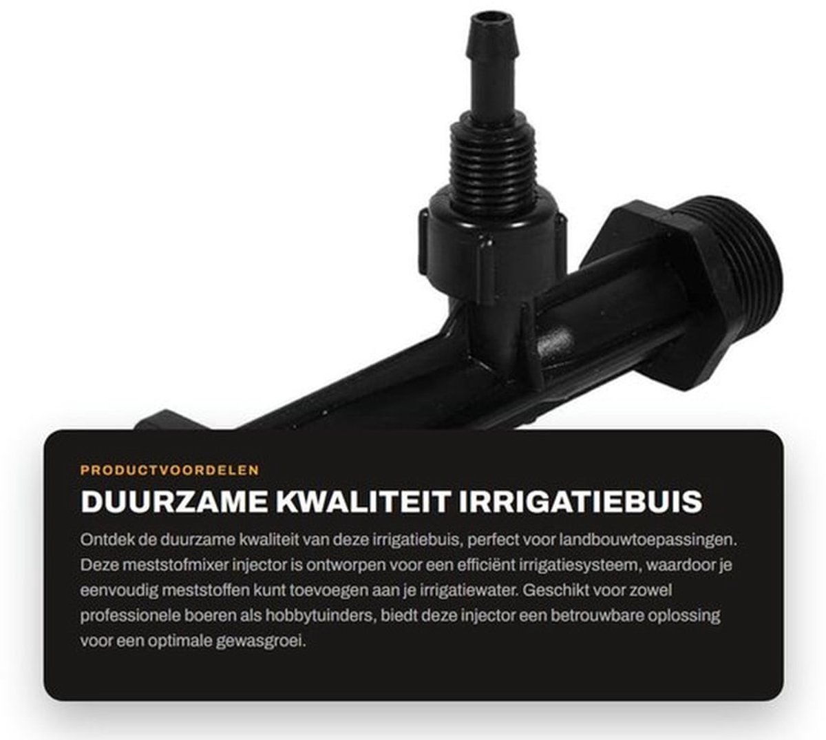 Irrigatiebuis Duurzaam POM Kunststof - Meststofmixer - Injector - Landbouwgereedschap - Irrigatiesysteem - Vacuümfunctie - Meststofinjector