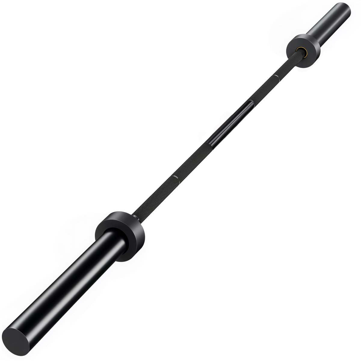 Halterstang - 180 cm Olympische stang - staal - draagvermogen 200 kg - zwart