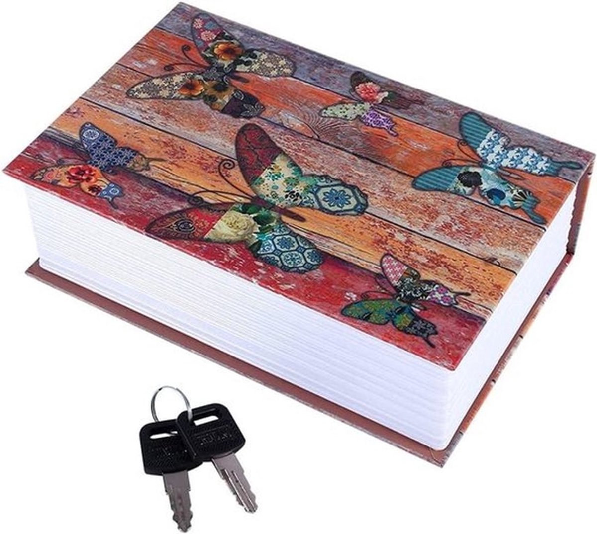Geheim boek opbergdoos voor geld en sieraden, draagbaar, 18 * 11,5 * 5,5 cm, thuis en op kantoor