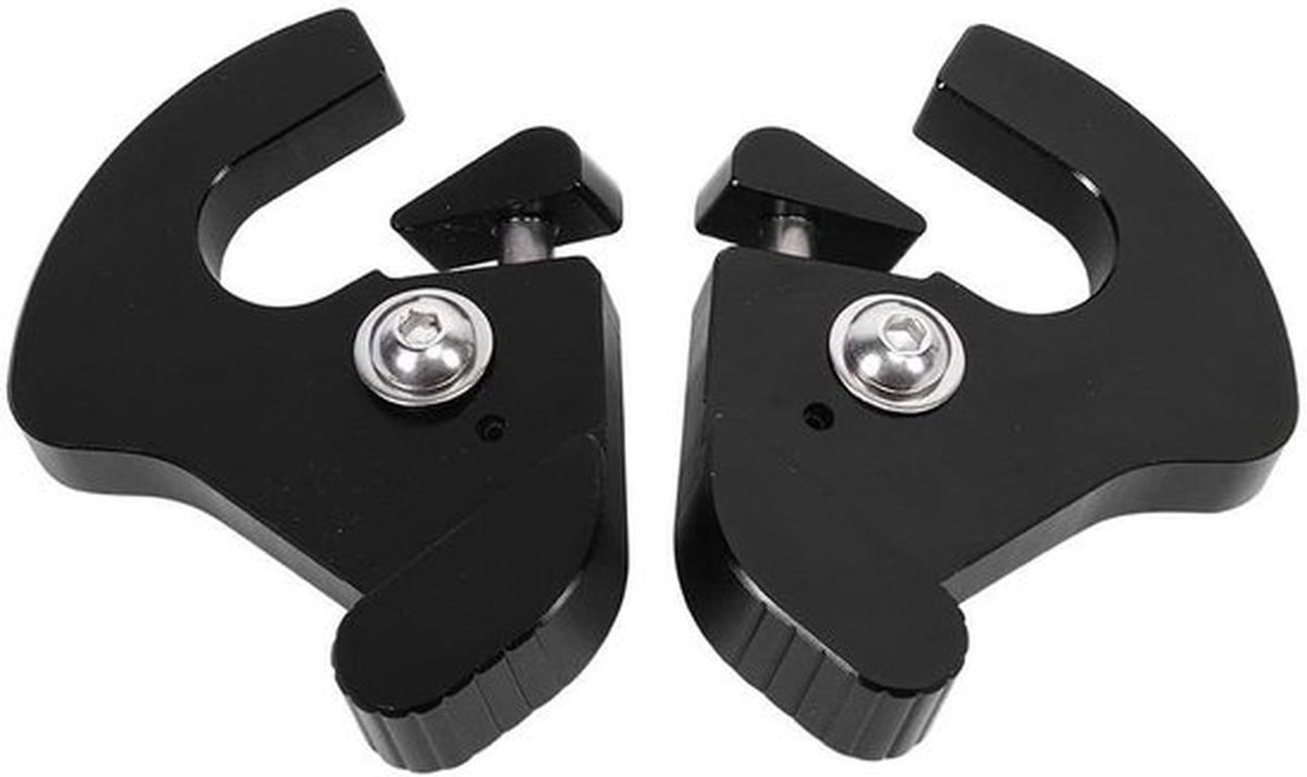 Vergrendelbare afneembare draaiklemmen van CNC-aluminium voor Touring Sissy Bar of Bagagedrager (Links + Rechts) - Duurzaam en Veilig