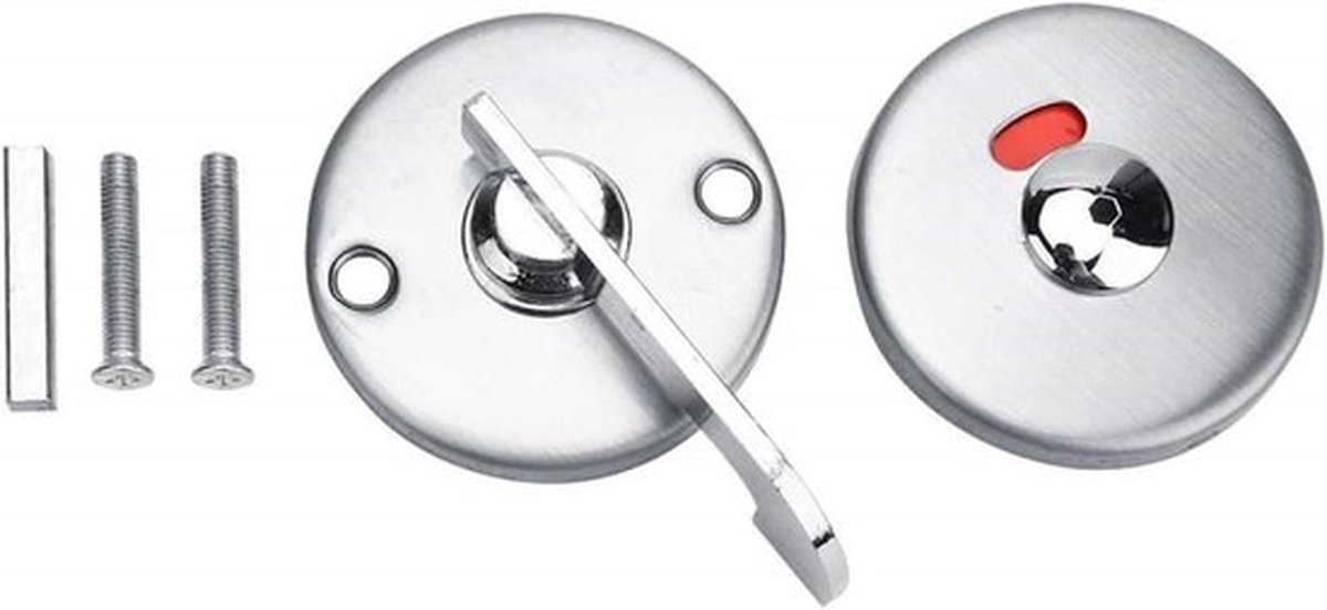 Privacy Deurslot Indicator - Set van 1 - Badkamer WC Toilet - Veiligheid en Privacy - Installatiebenodigdheden inbegrepen