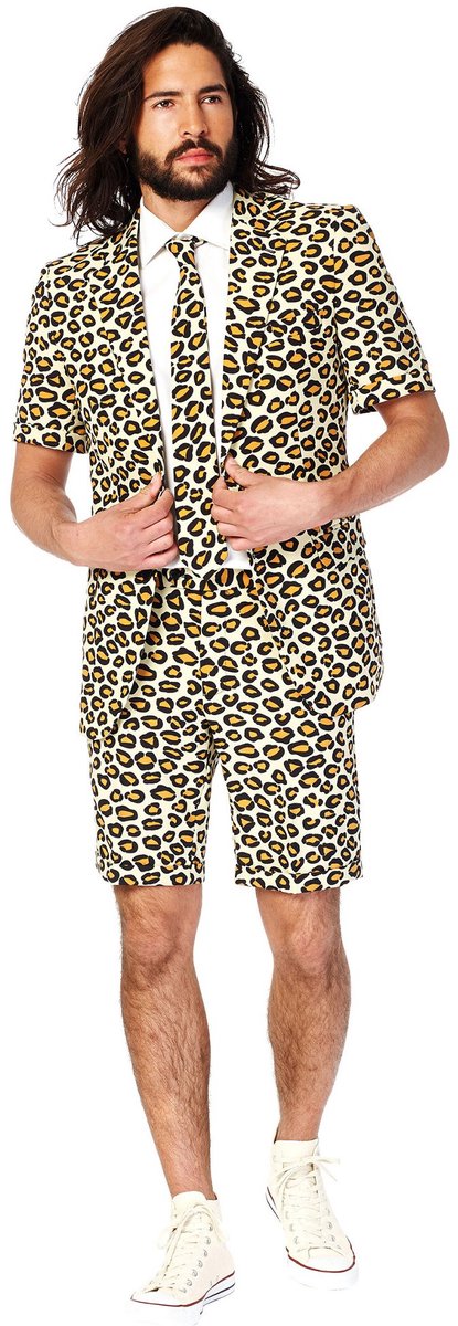 OppoSuits The Jag - Heren Zomer Pak - Carnavalskleding - Kostuum - Beige - Feest - Maat 54