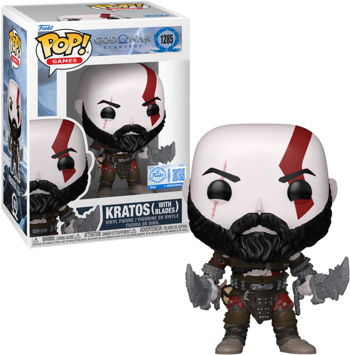 Funko POP! GOD OF WAR 1285 Kratos with blades EXCLUSIVE