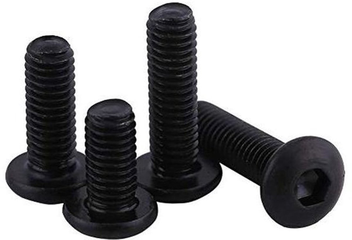 MK Stoer - Schroeven - Staal - Zwart - Binnenzeskant - Rond - M3 - 16 mm - 50 stuks - Geschikt voor - Binnenzeskantschroeven