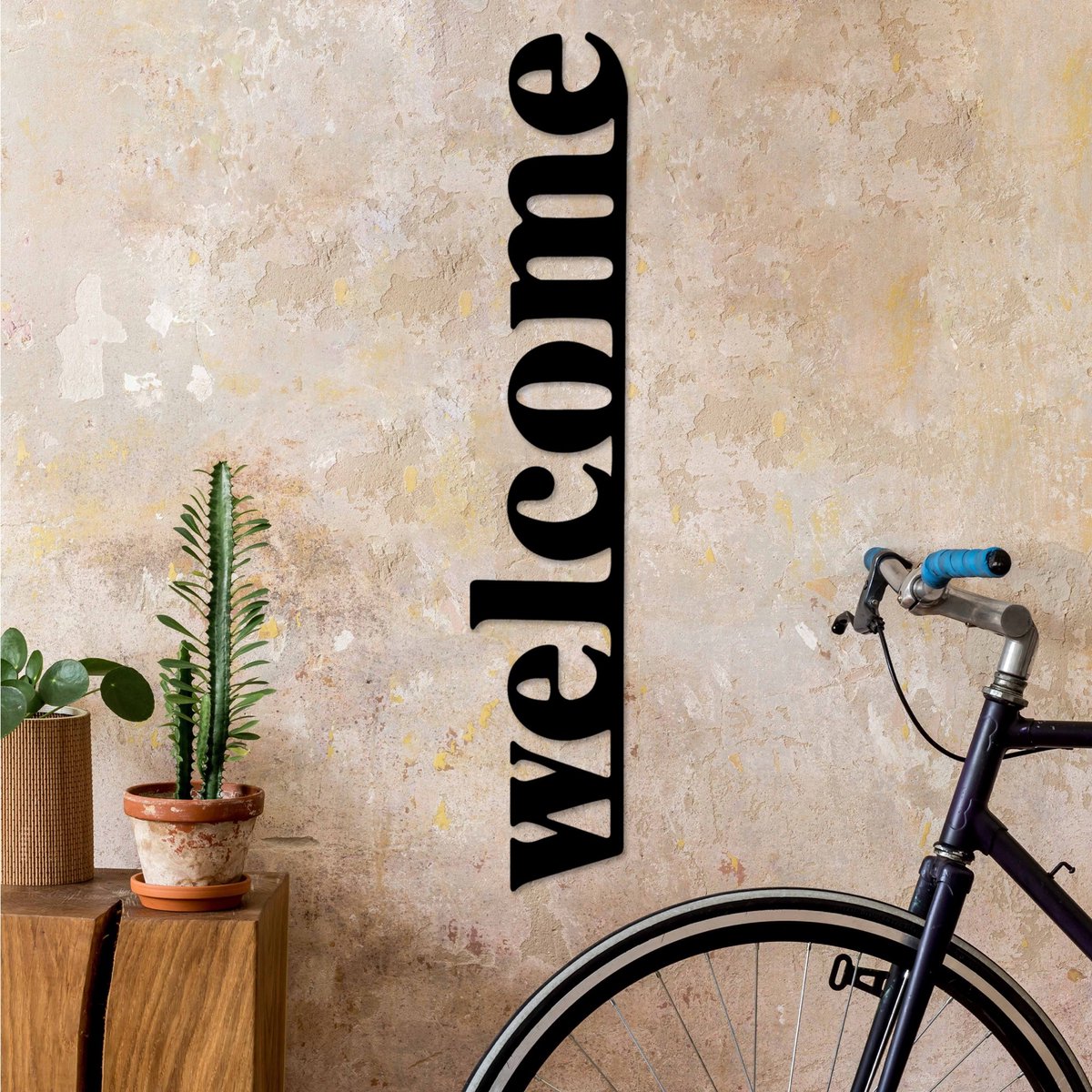 Asir - Wanddecoratie - Zwart - 18 x 98 cm