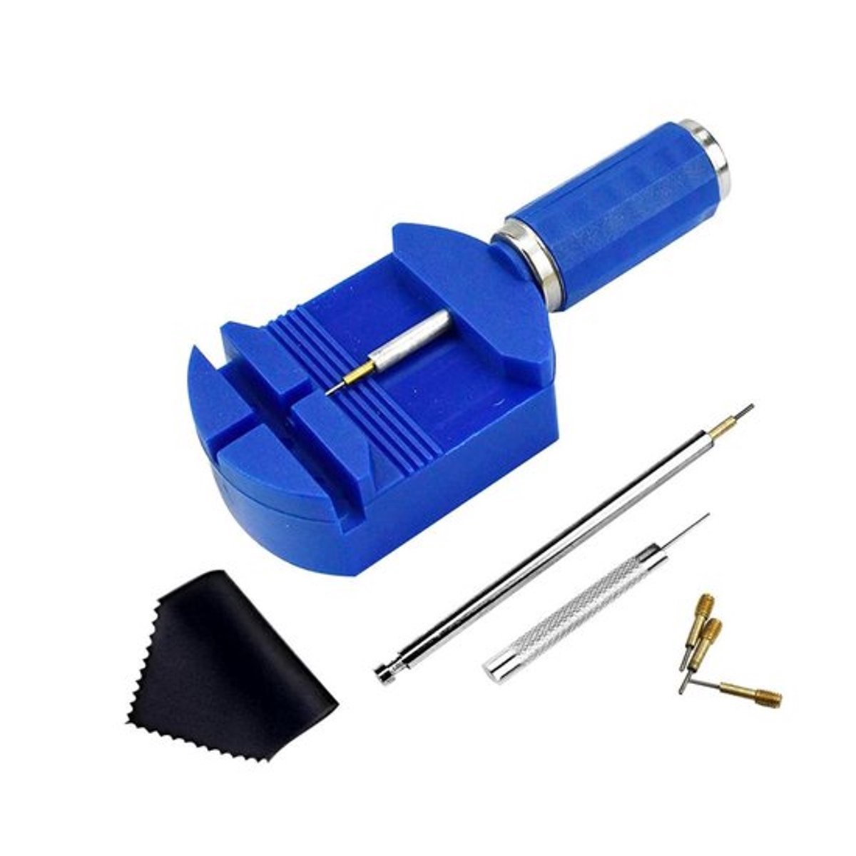 Horlogemaker Reparatieset - Compleet met Pens en Stalen Drukkers - Blauw