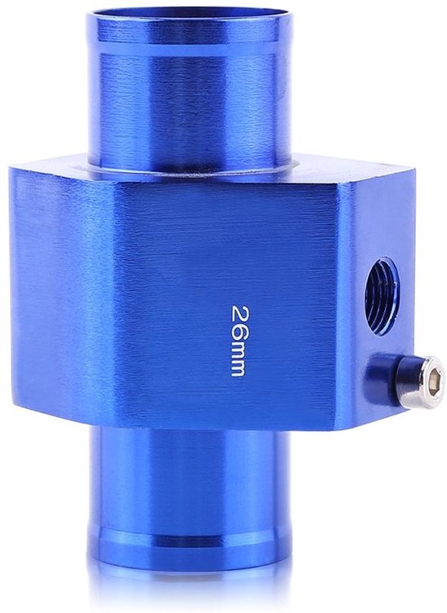 - Water Temperatuur Sensor - Aluminium Temperatuur Meter - Duurzaam en Lichtgewicht - Blauw - Radiator Slang Adapter - Geschikt voor Auto's..